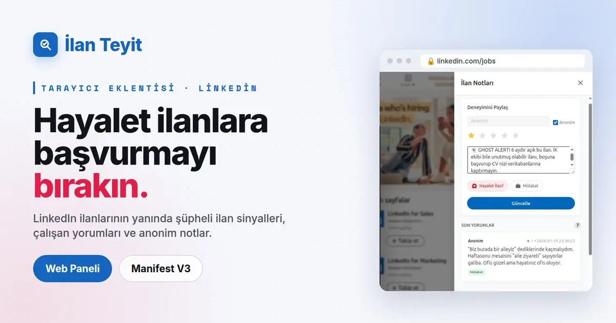 İlan Teyit ekran görüntüsü